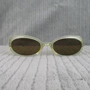 New Divine Eyewear Athena Pearl White / Amber Sunglasses